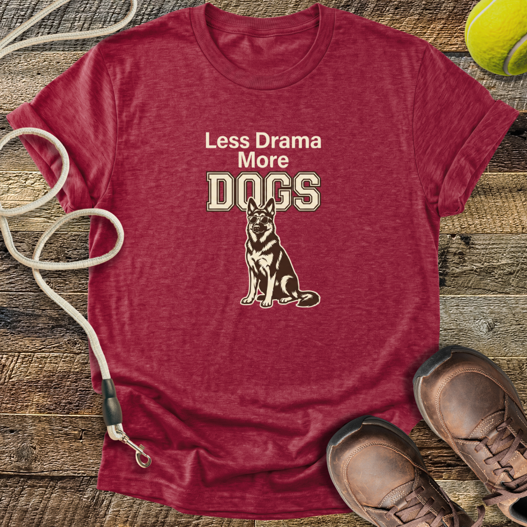Less Drama More Dogs T-Shirt