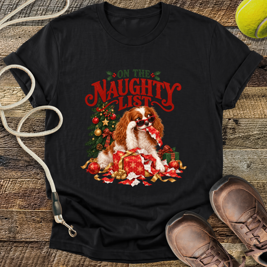 On The Naughty List (Dog) T-Shirt