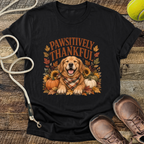 Pawsitively Thankful (Golden Retriever) T-Shirt
