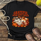 Grateful For Quiet Days (Cat and Shiba Inu) T-Shirt