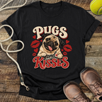 Pugs and Kisses (Pug) T-Shirt