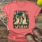 I Think, Therefore Afghan (Afghan Hound) T-Shirt