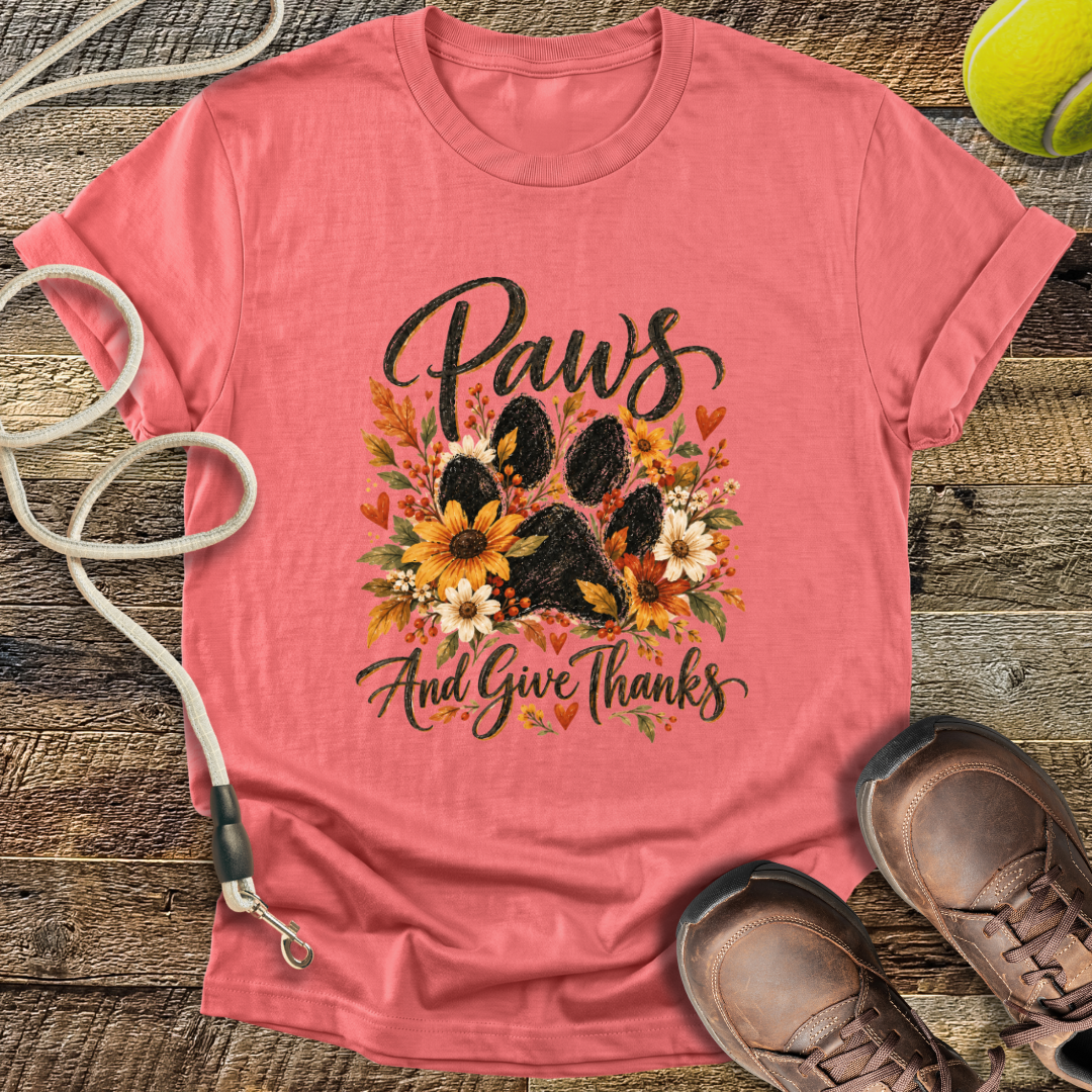 Paws And Give Thanks T-Shirt