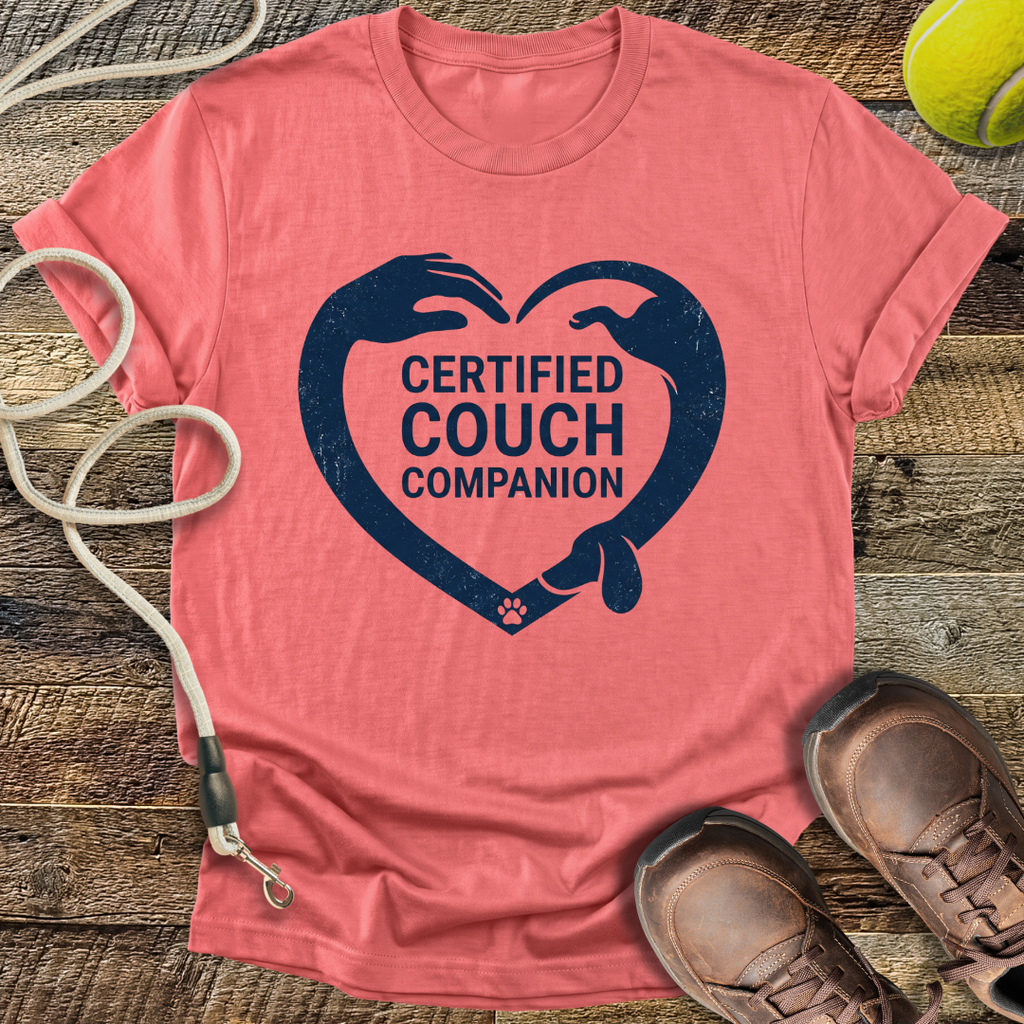 Certified Couch Companion Heart T-Shirt