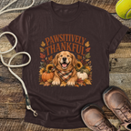 Pawsitively Thankful (Golden Retriever) T-Shirt