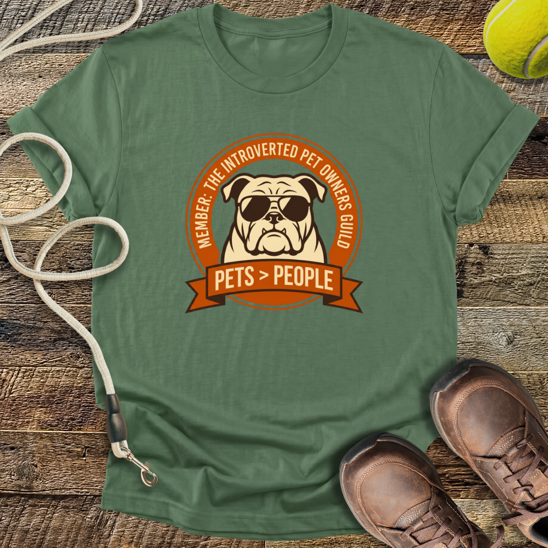 Member: The Introverted Pet Owners Guild T-Shirt