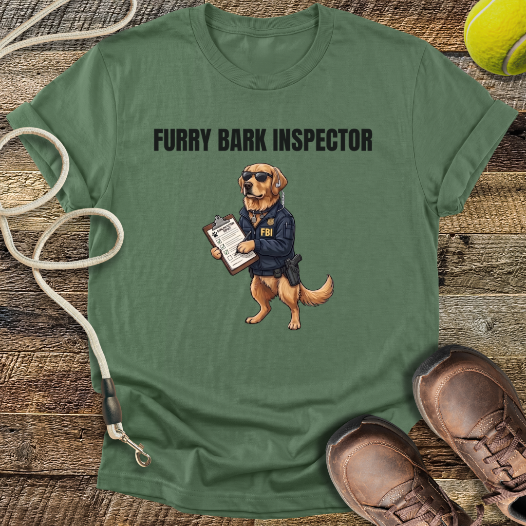 Furry Bark Inspector T-Shirt