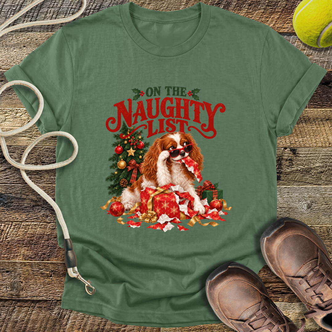 On The Naughty List (Dog) T-Shirt