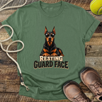 Resting Guard Face (Doberman) T-Shirt