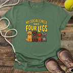 My Social Circle Has Four Legs T-Shirt