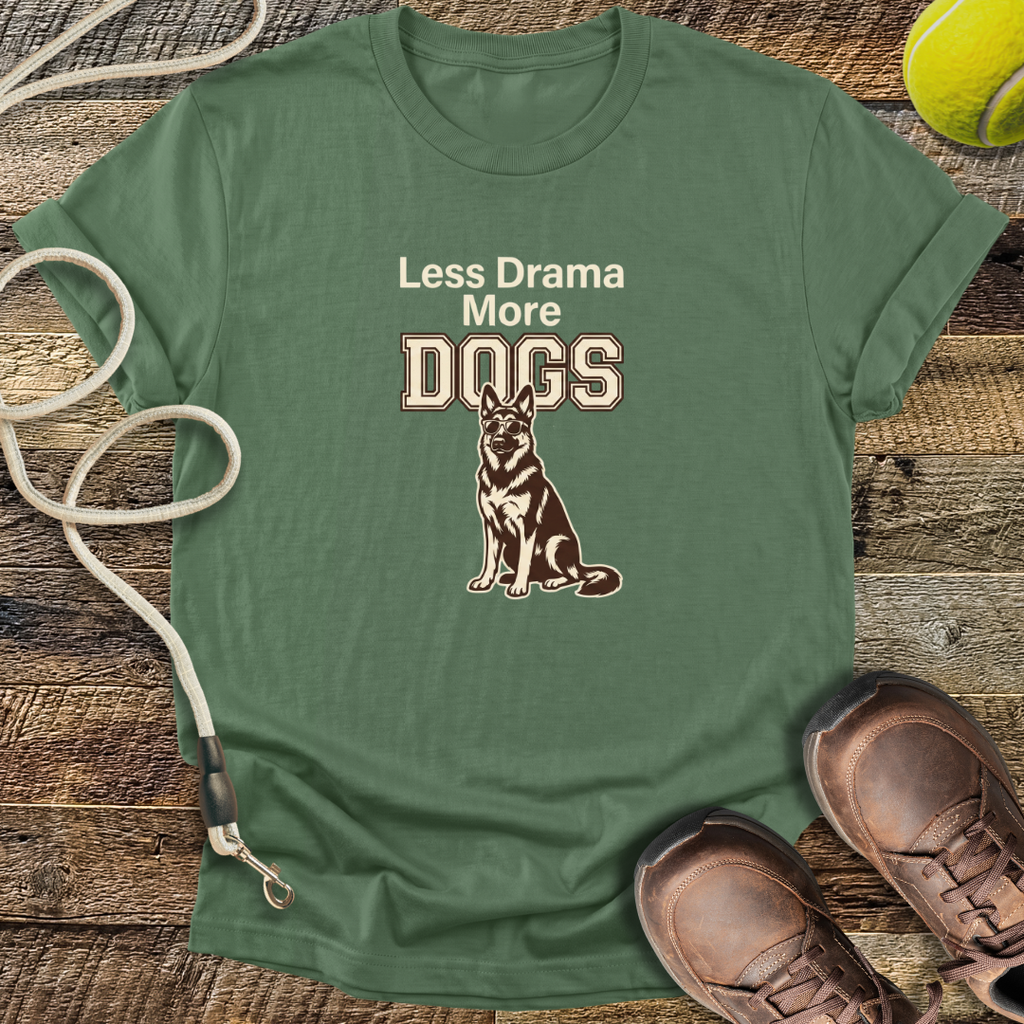 Less Drama More Dogs T-Shirt