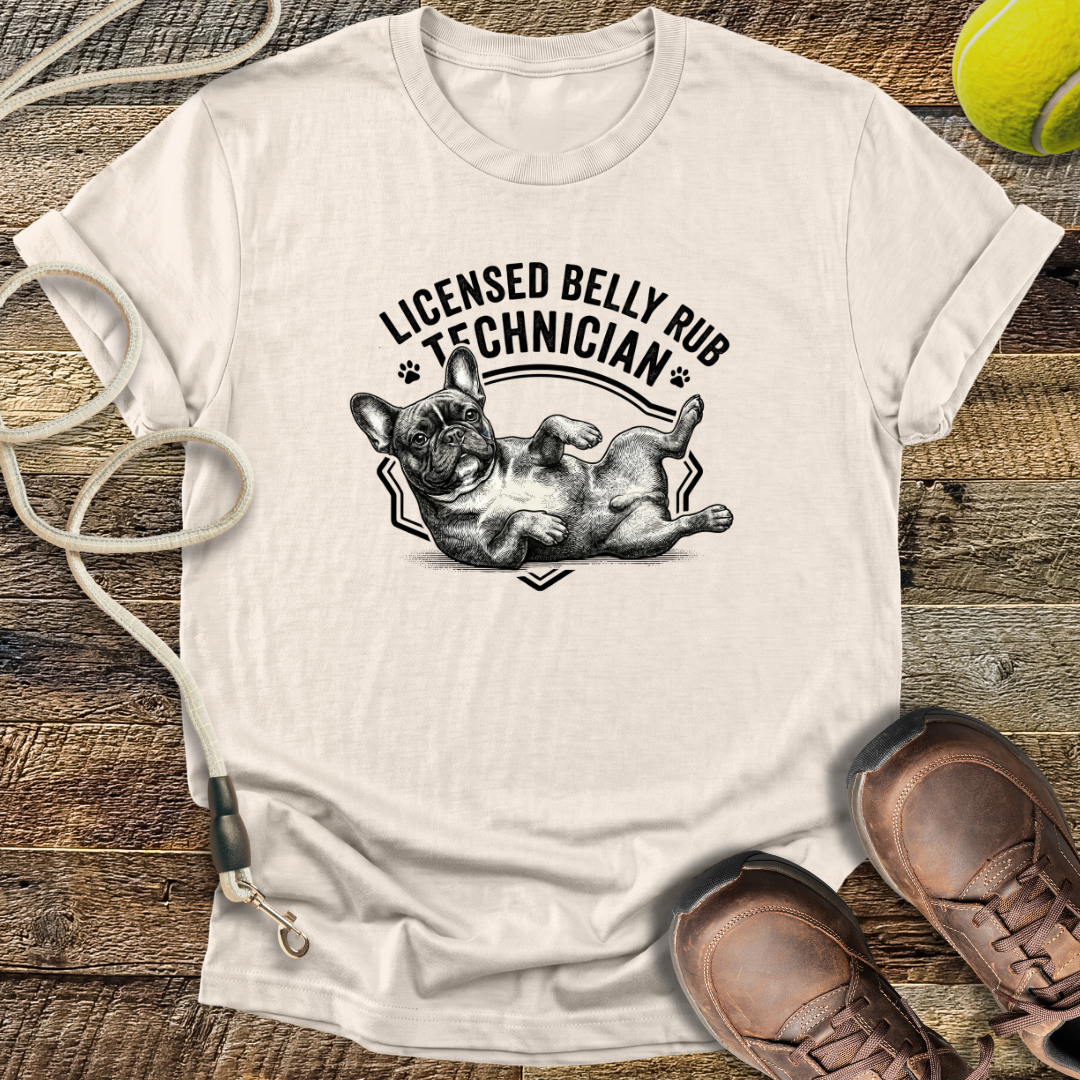 Licensed Belly Rub Technician T-Shirt
