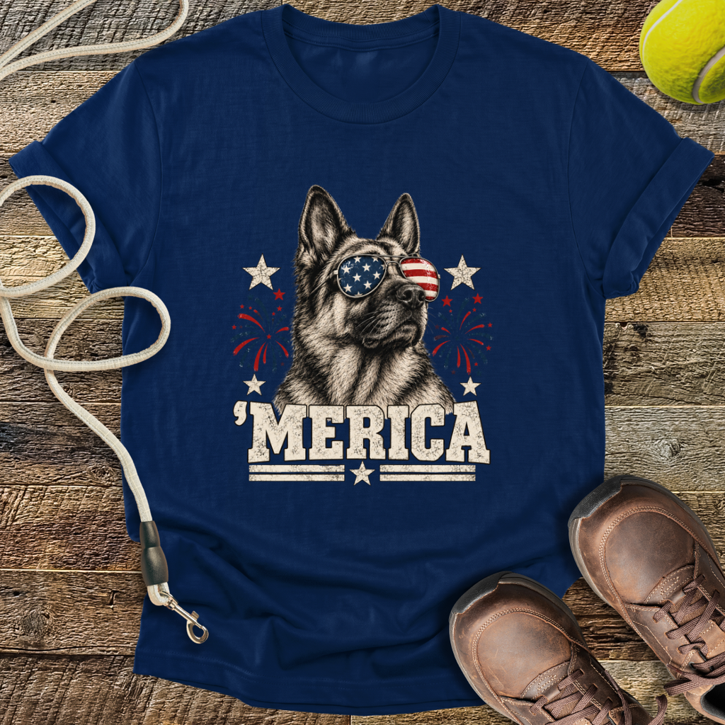 'Merica (German Shepherd) T-Shirt