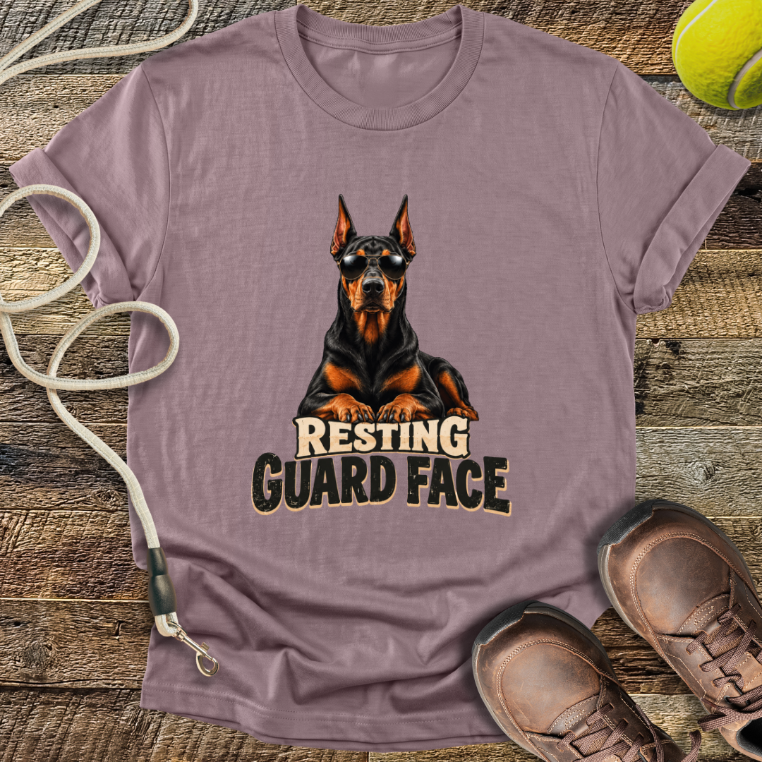 Resting Guard Face (Doberman) T-Shirt