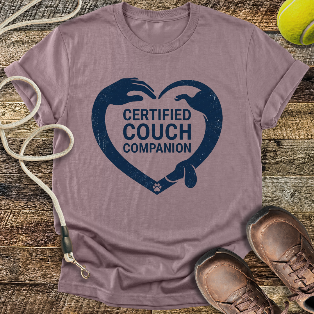 Certified Couch Companion Heart T-Shirt