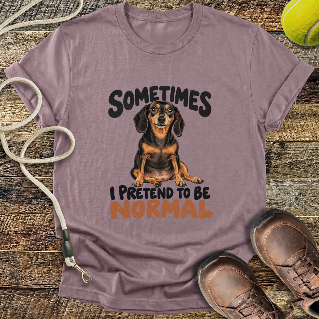 Sometimes I Pretend To Be Normal (Dogs) T-Shirt