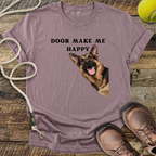 Dogs Make Me Happy T-Shirt
