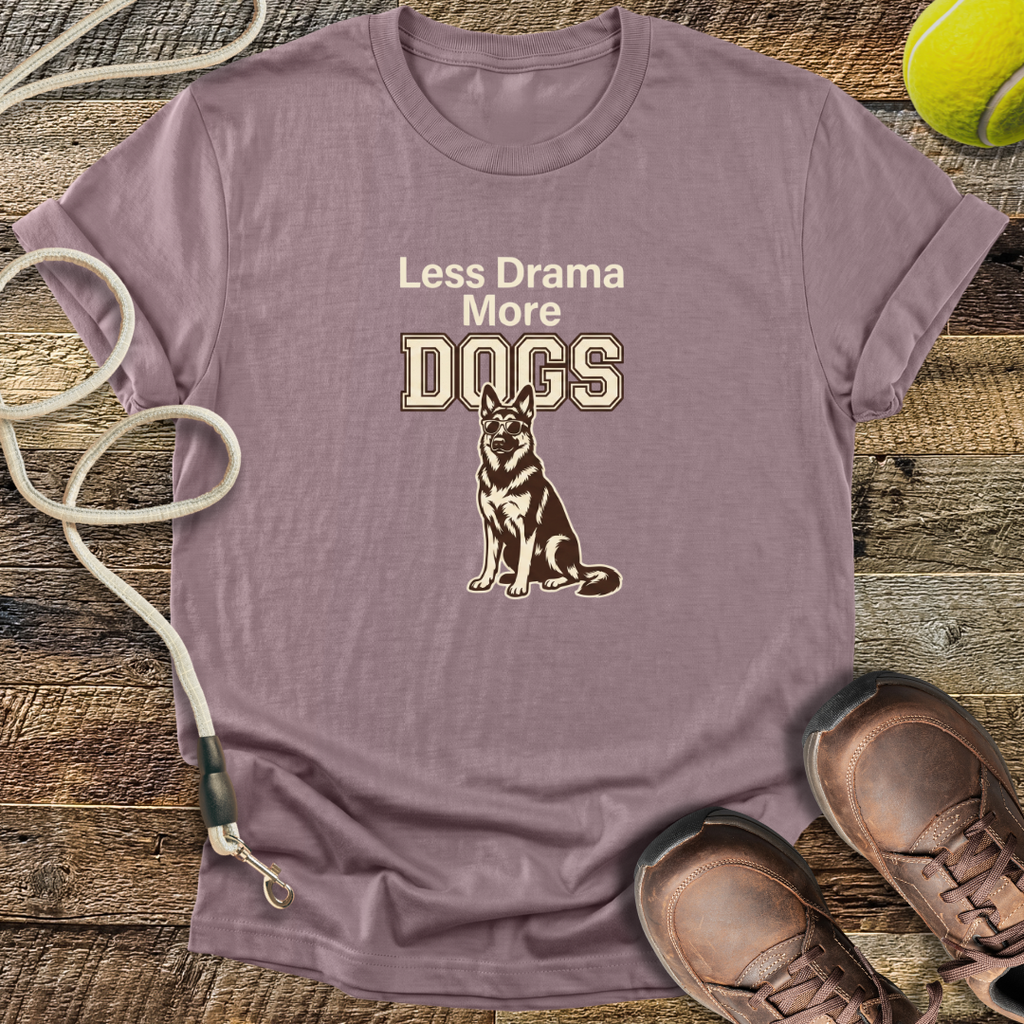 Less Drama More Dogs T-Shirt