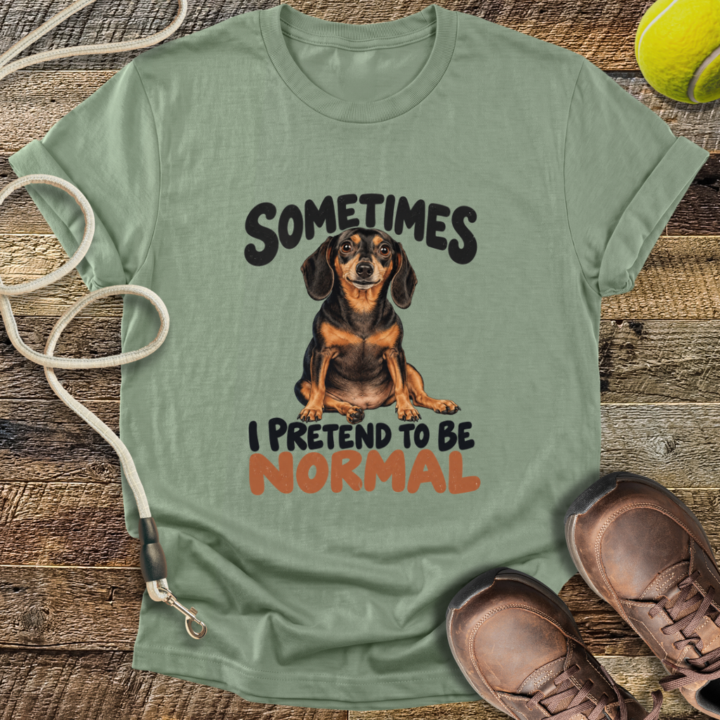 Sometimes I Pretend To Be Normal (Dogs) T-Shirt
