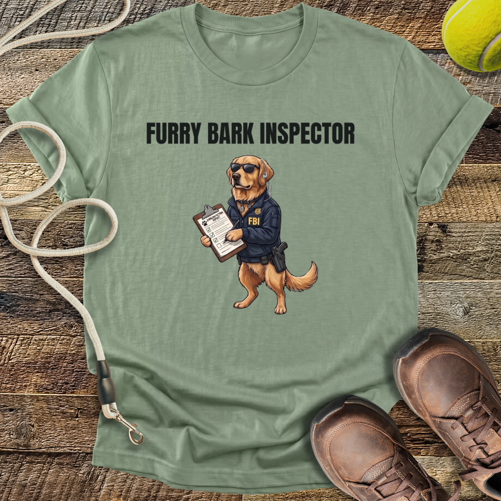 Furry Bark Inspector T-Shirt