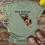 Dogs Make Me Happy T-Shirt