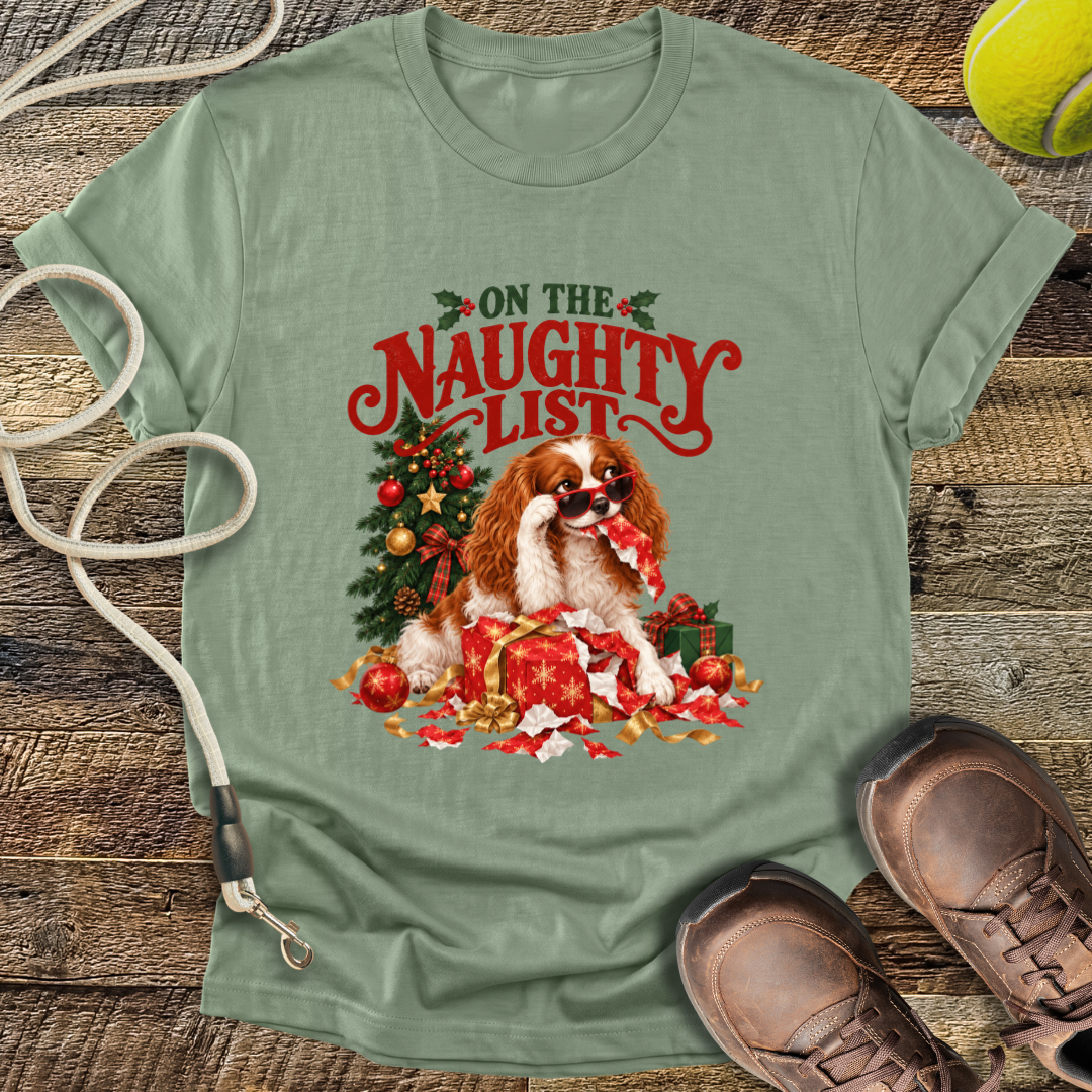 On The Naughty List (Dog) T-Shirt