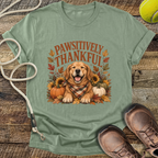 Pawsitively Thankful (Golden Retriever) T-Shirt