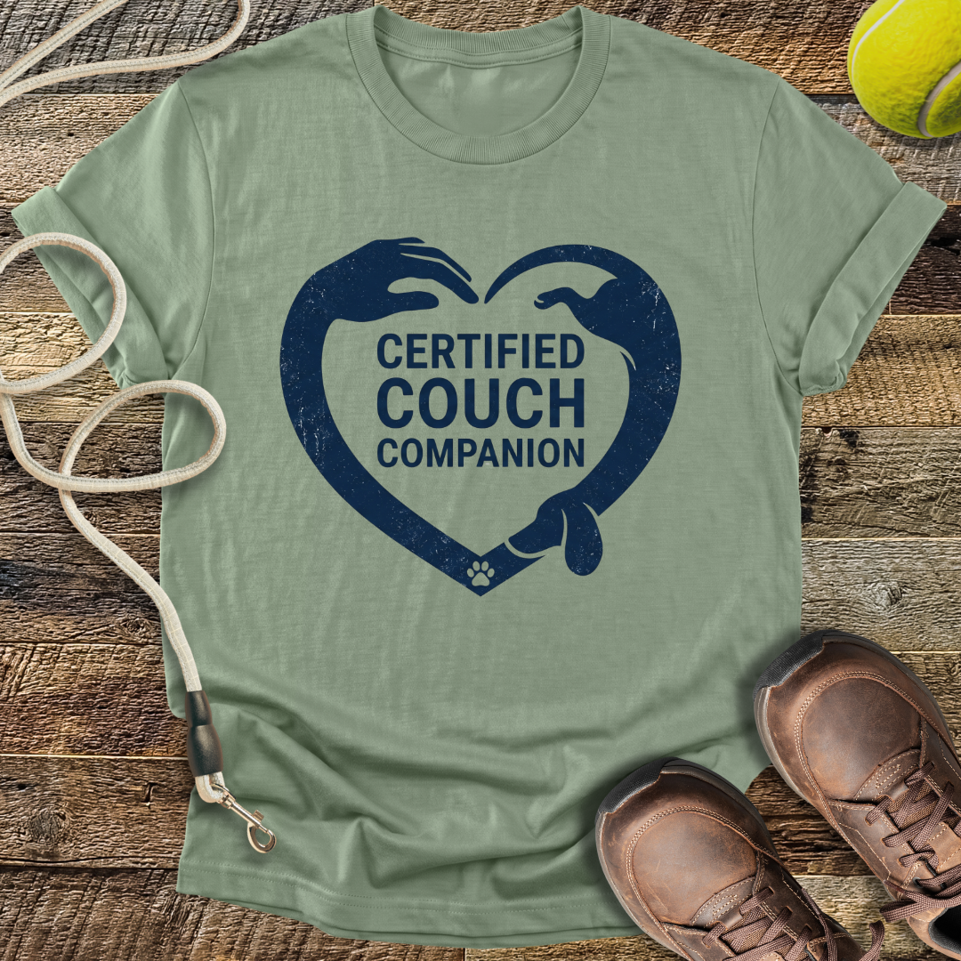 Certified Couch Companion Heart T-Shirt