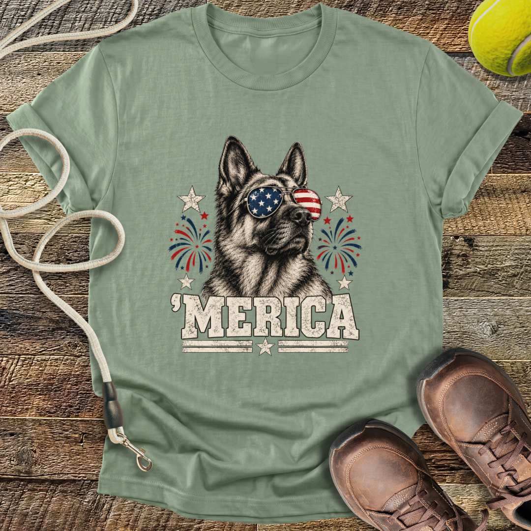 'Merica (German Shepherd) T-Shirt