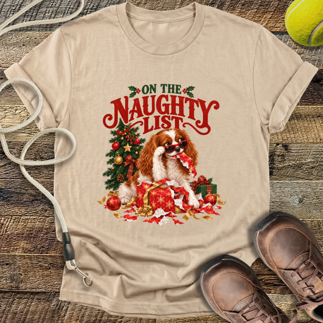 On The Naughty List (Dog) T-Shirt