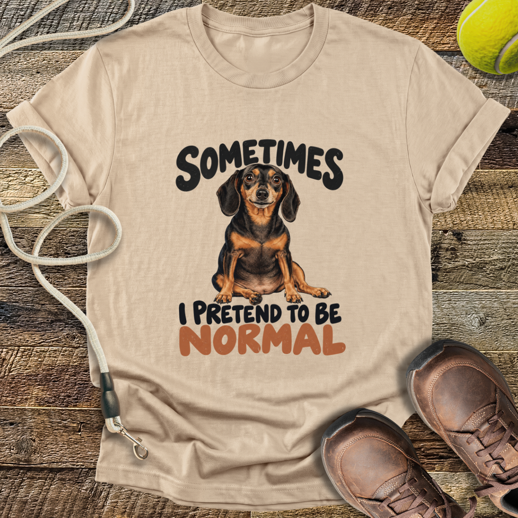 Sometimes I Pretend To Be Normal (Dogs) T-Shirt