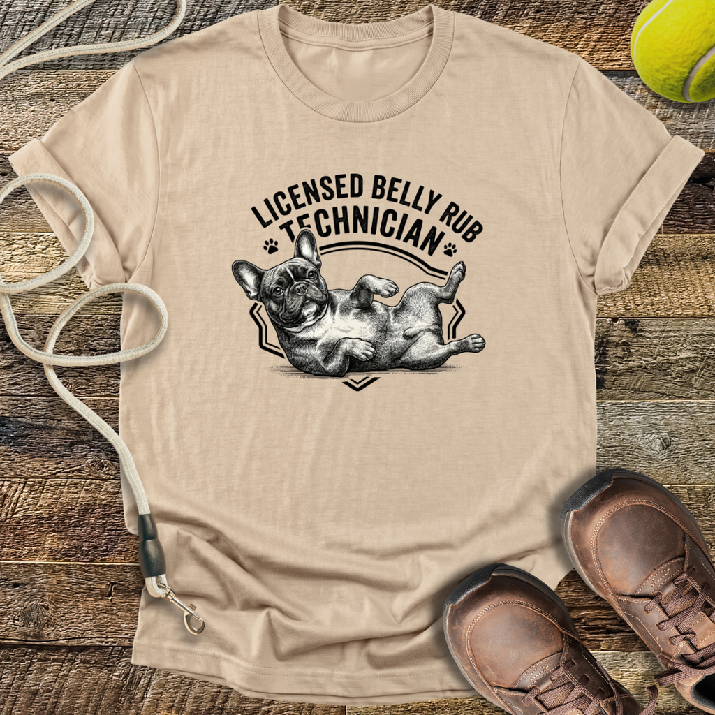 Licensed Belly Rub Technician T-Shirt