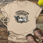 Licensed Belly Rub Technician T-Shirt