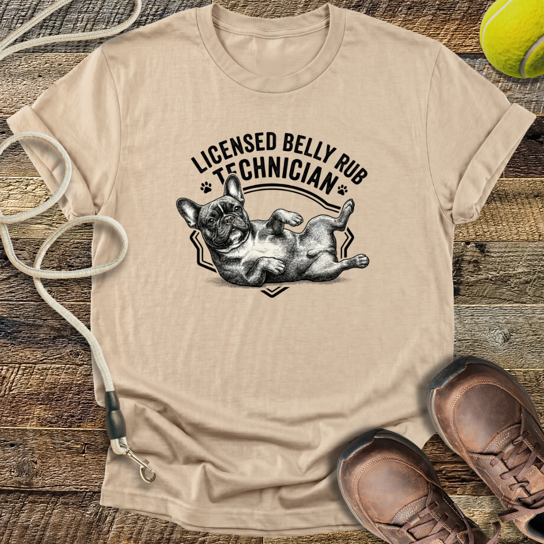 Licensed Belly Rub Technician T-Shirt