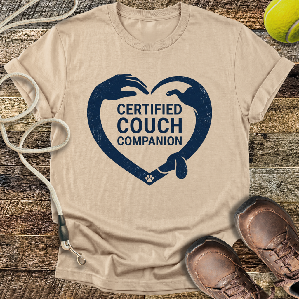Certified Couch Companion Heart T-Shirt