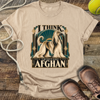 I Think, Therefore Afghan (Afghan Hound) T-Shirt