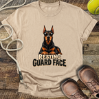 Resting Guard Face (Doberman) T-Shirt
