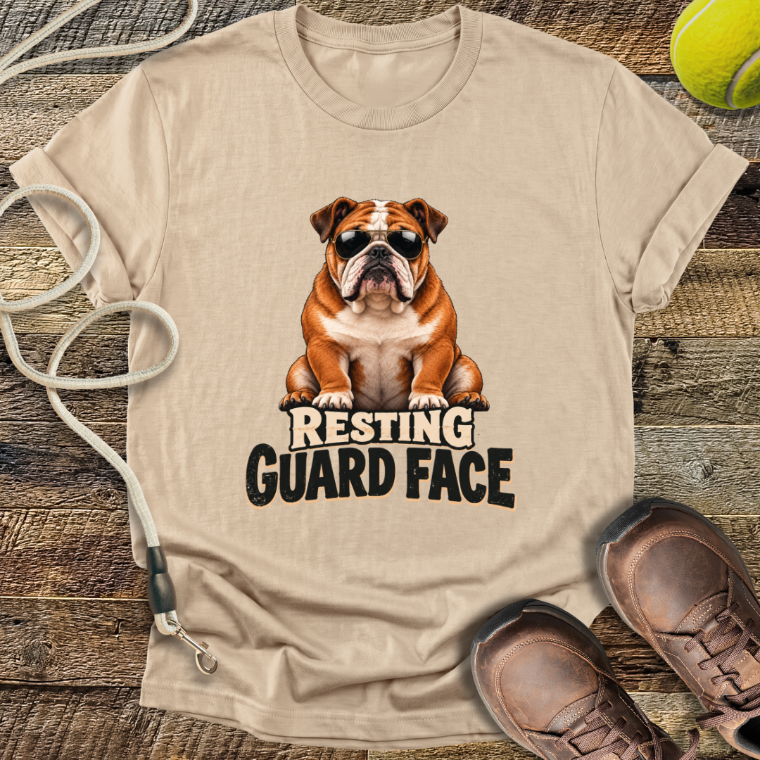 Resting Guard Face (Bulldog) T-Shirt