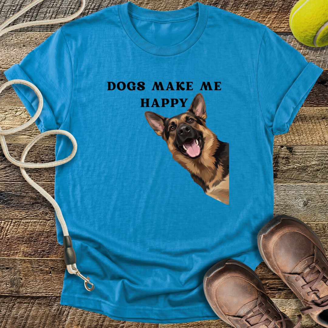 Dogs Make Me Happy T-Shirt