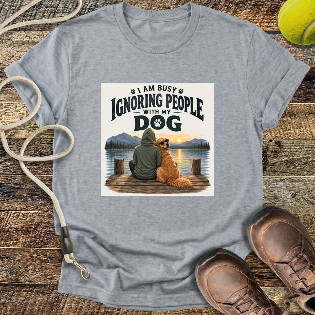 Busy Ignoring People (Dogs) T-Shirt
