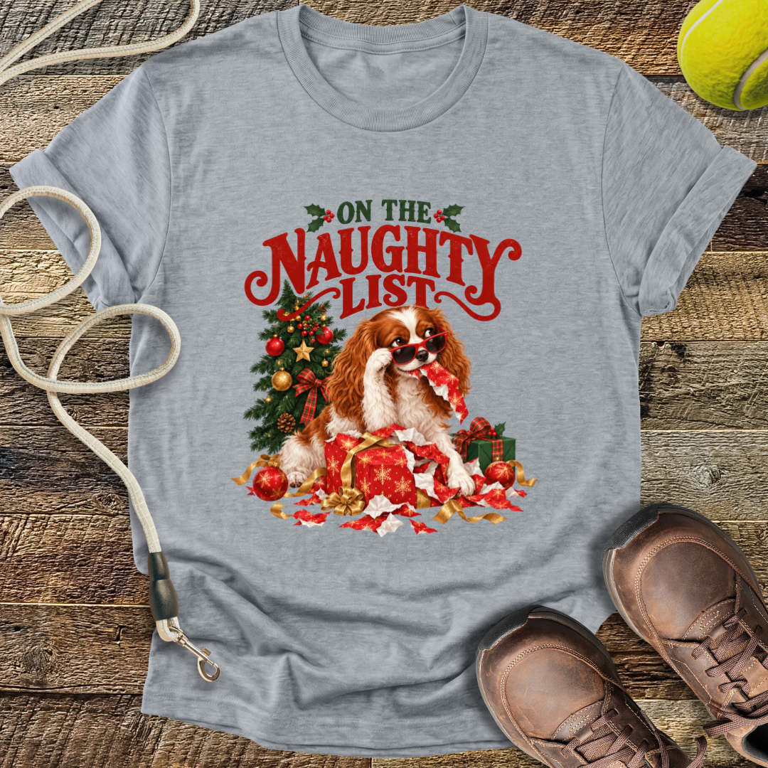 On The Naughty List (Dog) T-Shirt