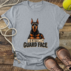 Resting Guard Face (Doberman) T-Shirt