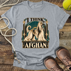 I Think, Therefore Afghan (Afghan Hound) T-Shirt
