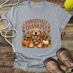 Pawsitively Thankful (Golden Retriever) T-Shirt
