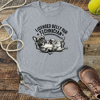 Licensed Belly Rub Technician T-Shirt