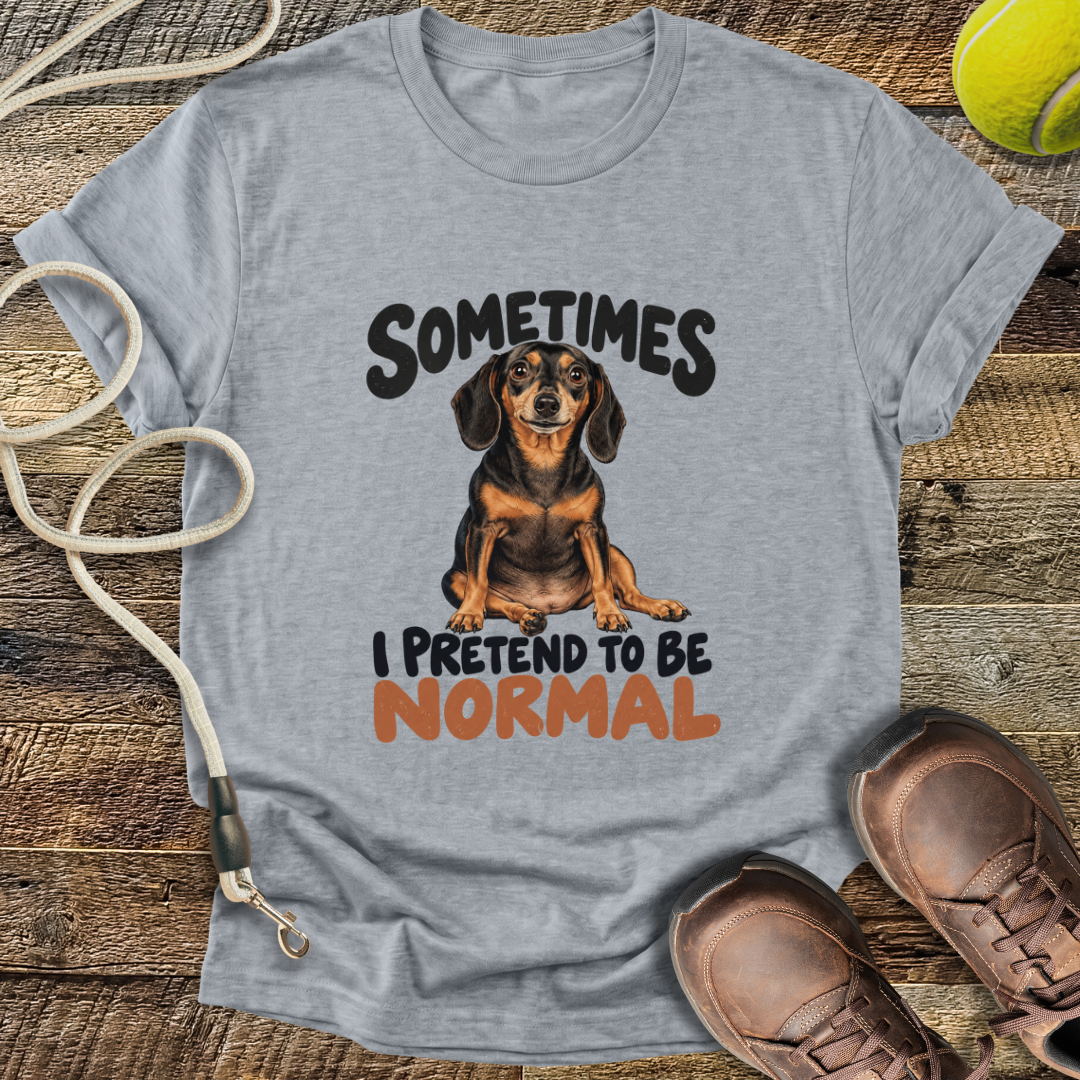 Sometimes I Pretend To Be Normal (Dogs) T-Shirt