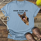 Dogs Make Me Happy T-Shirt