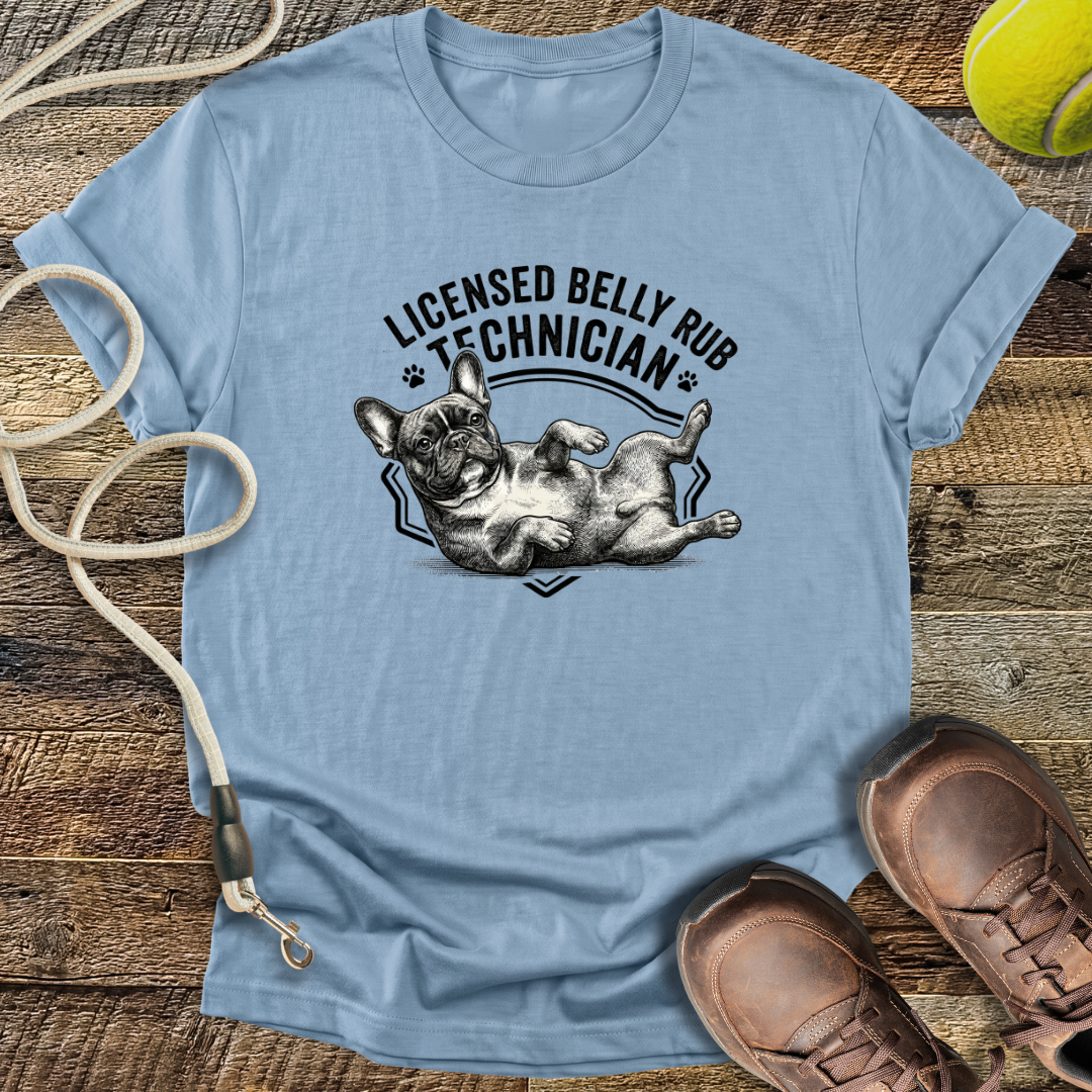 Licensed Belly Rub Technician T-Shirt