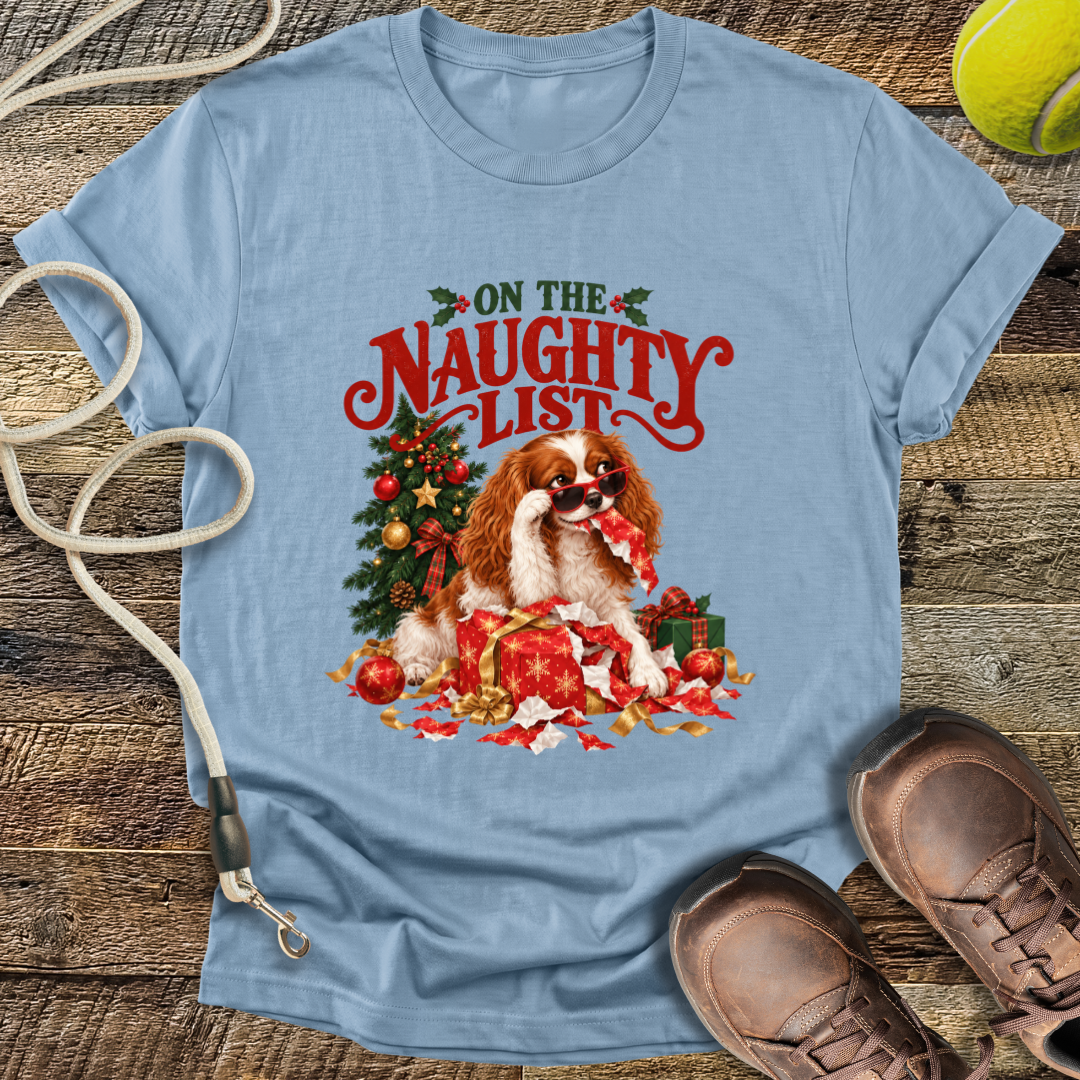 On The Naughty List (Dog) T-Shirt