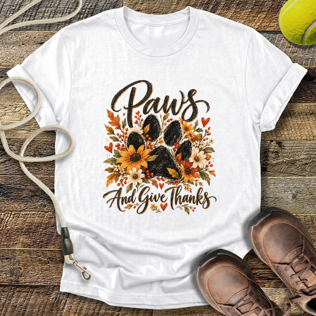 Paws And Give Thanks T-Shirt